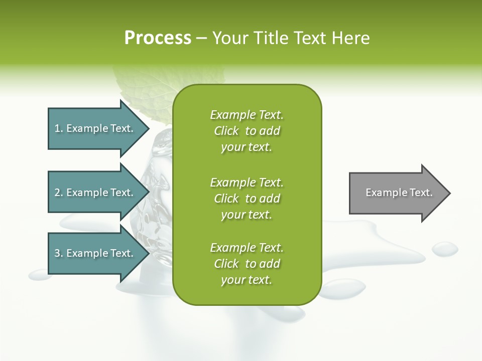 Fresh Ice Cool PowerPoint Template