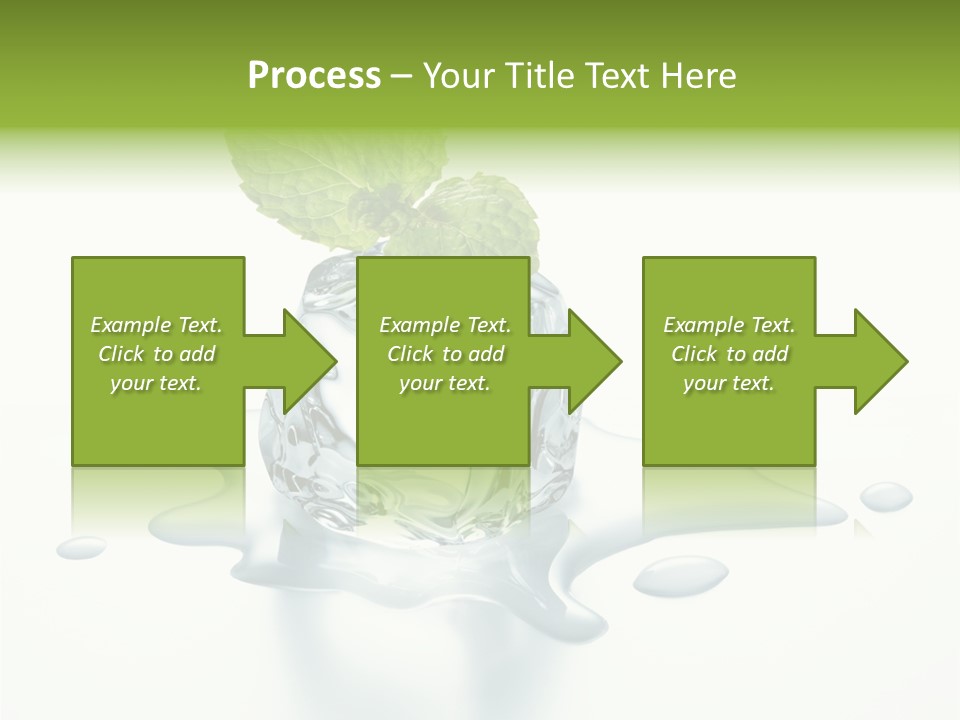 Fresh Ice Cool PowerPoint Template