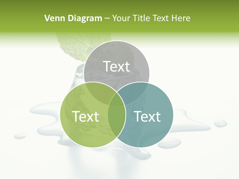 Fresh Ice Cool PowerPoint Template