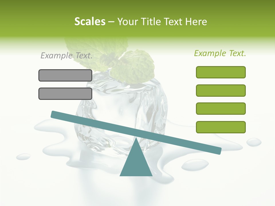 Fresh Ice Cool PowerPoint Template