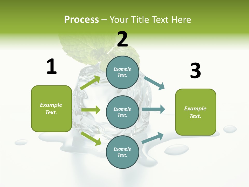 Fresh Ice Cool PowerPoint Template