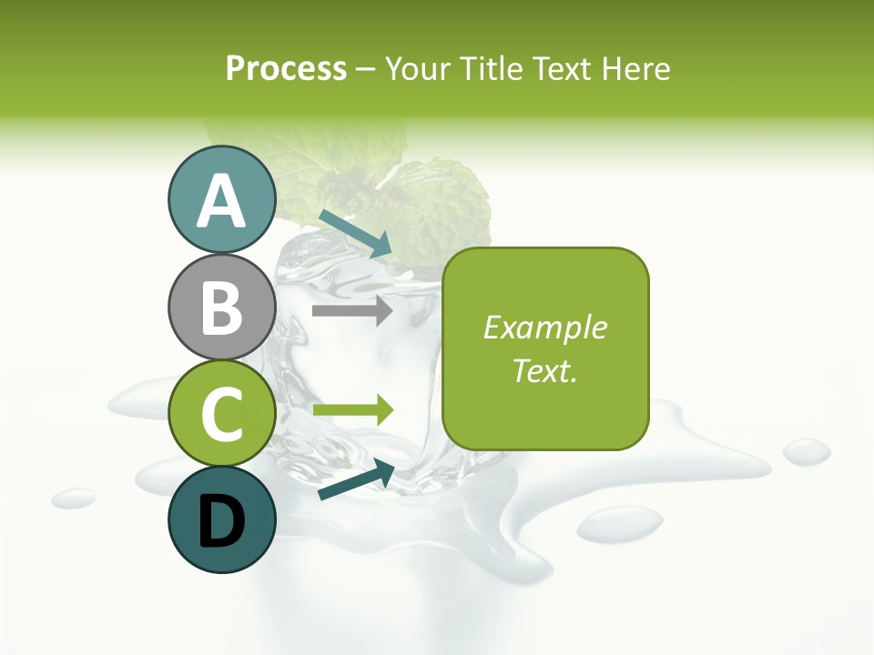 Fresh Ice Cool PowerPoint Template