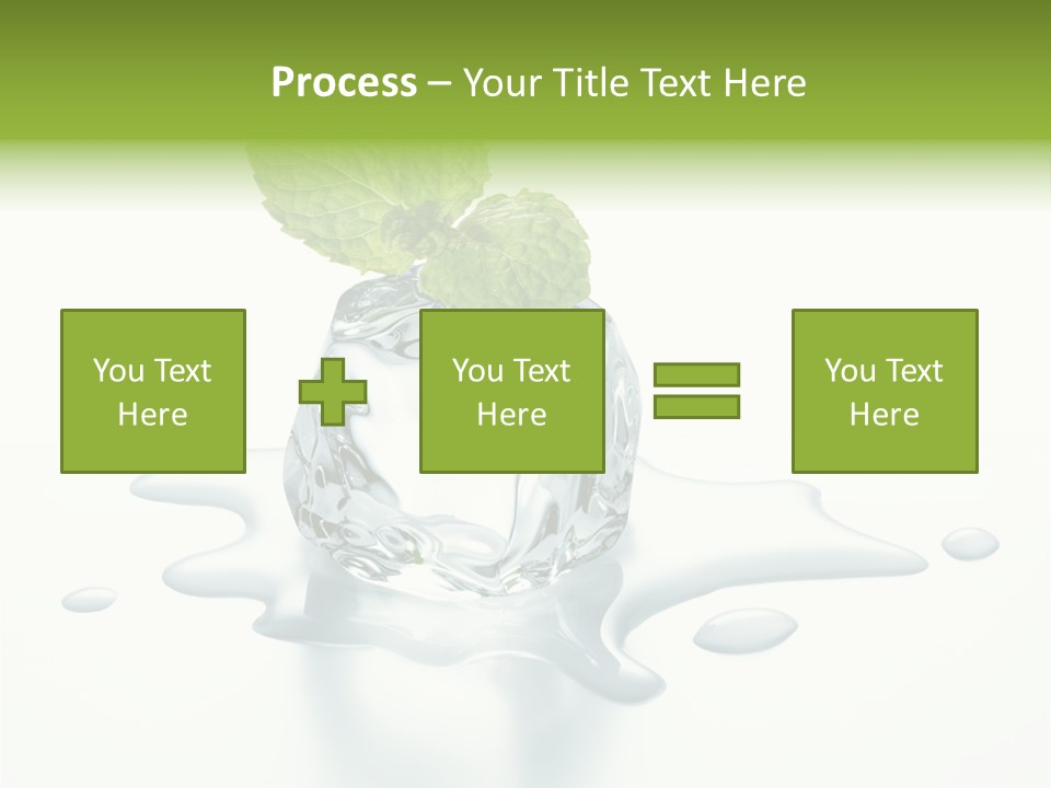 Fresh Ice Cool PowerPoint Template