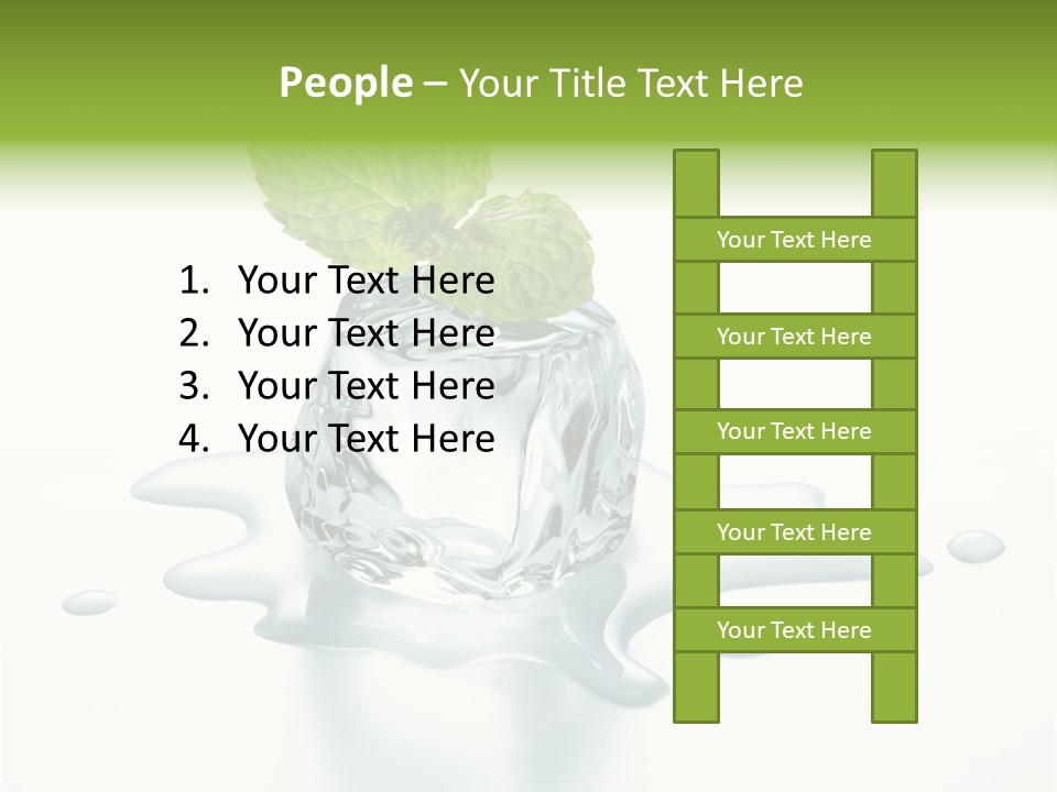 Fresh Ice Cool PowerPoint Template