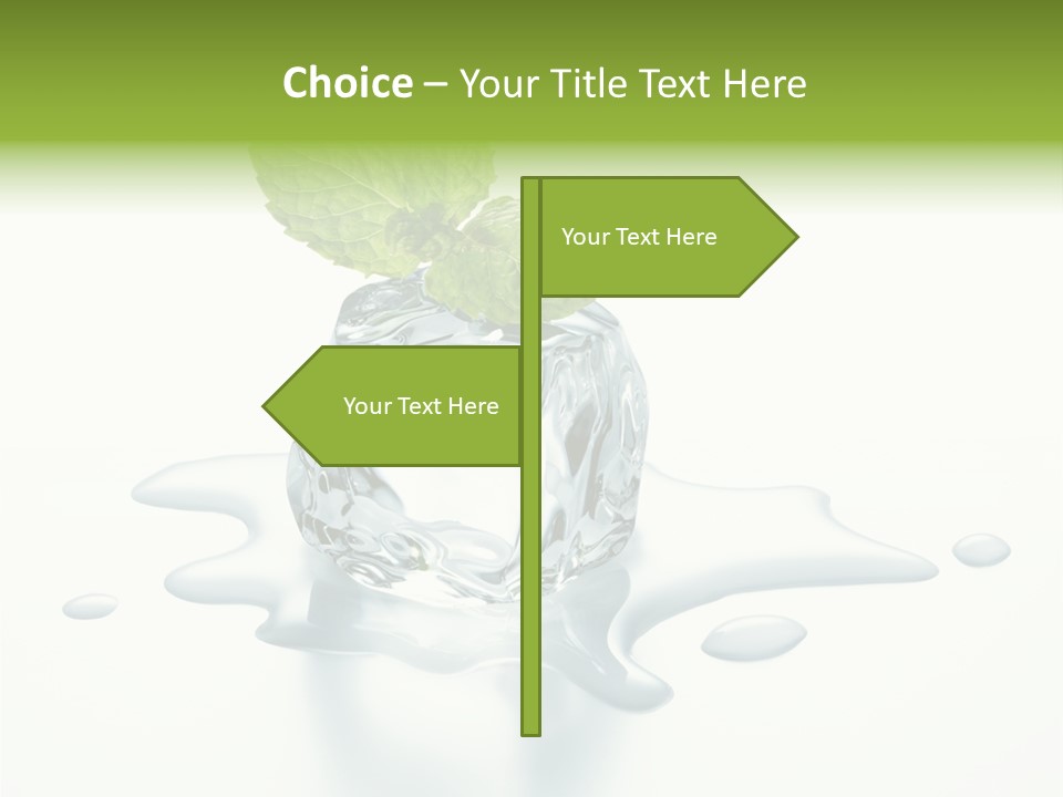 Fresh Ice Cool PowerPoint Template