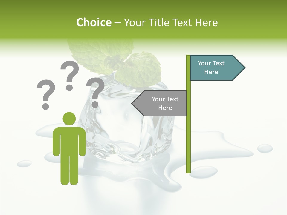 Fresh Ice Cool PowerPoint Template