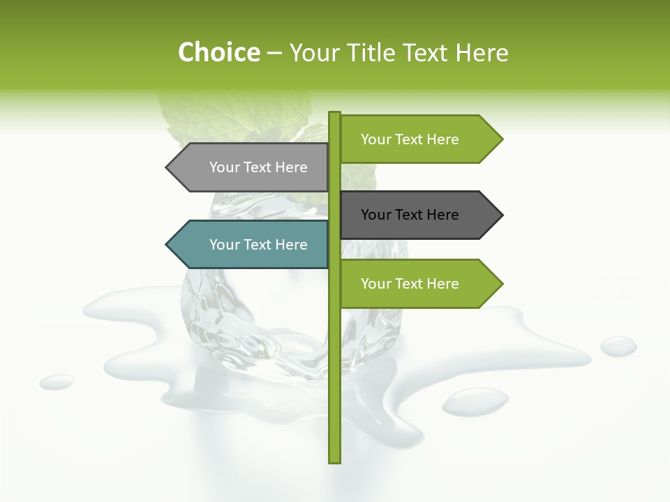 Fresh Ice Cool PowerPoint Template