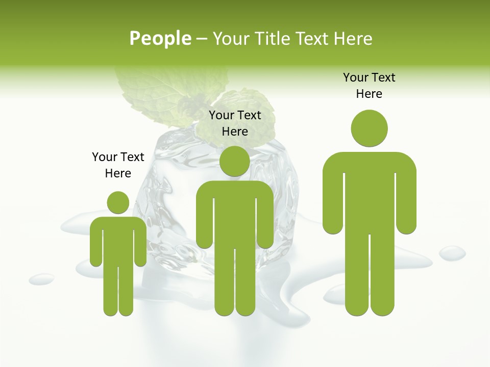 Fresh Ice Cool PowerPoint Template