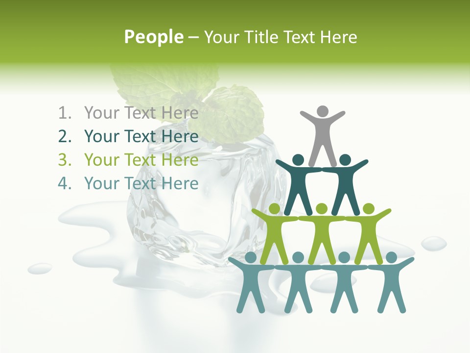 Fresh Ice Cool PowerPoint Template