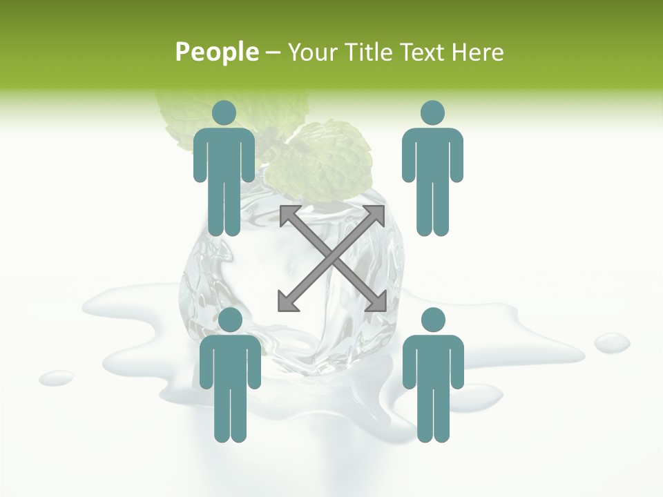 Fresh Ice Cool PowerPoint Template