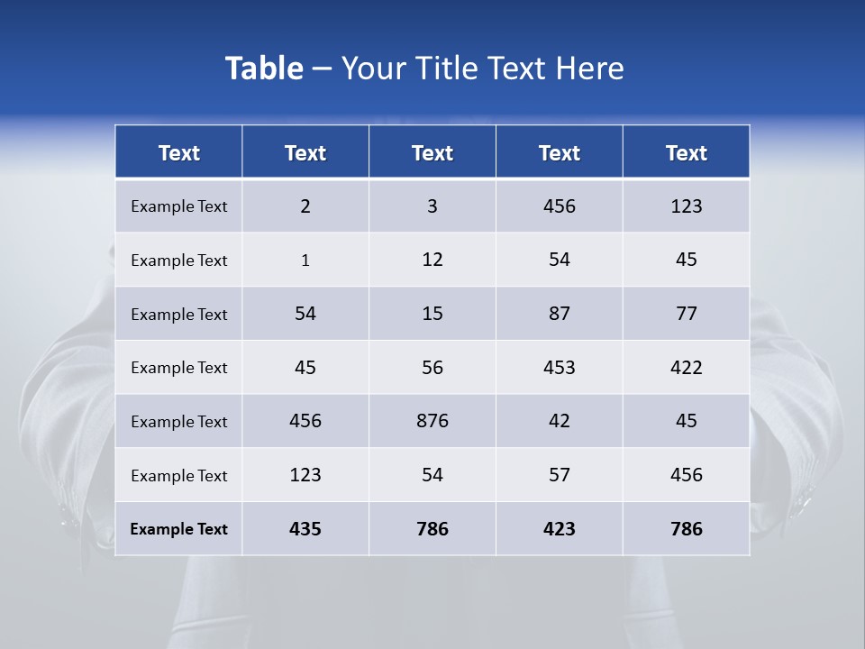 A Man In A Suit Holding A Business Card PowerPoint Template