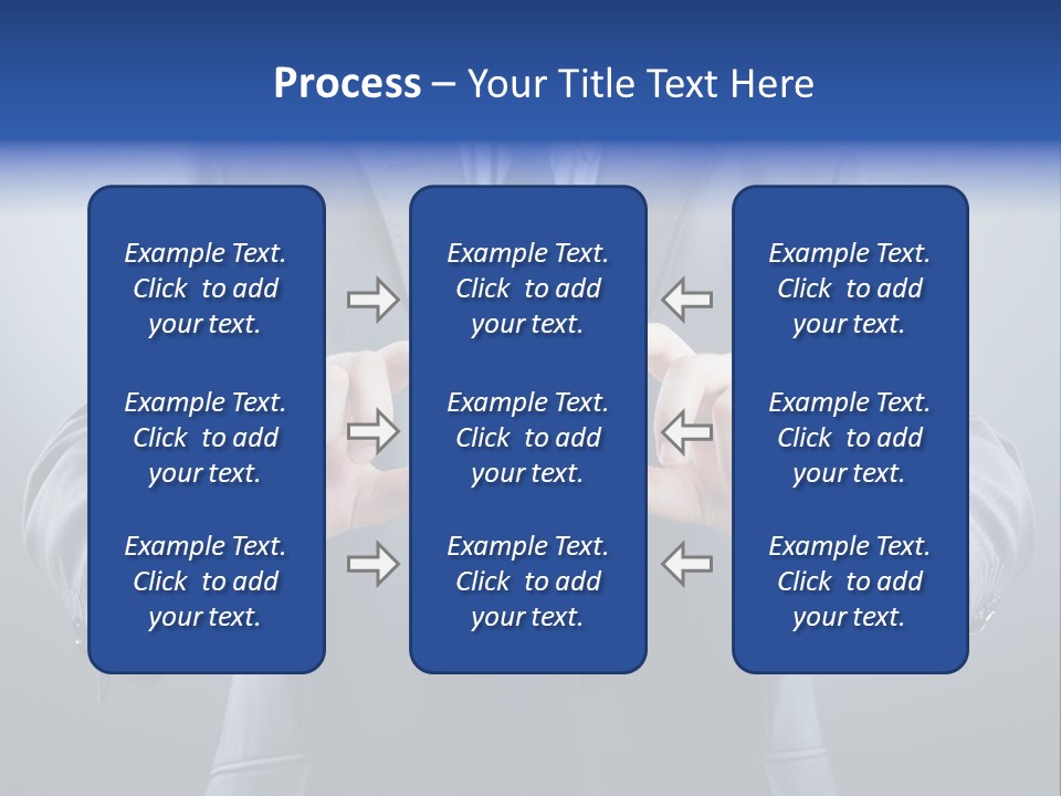A Man In A Suit Holding A Business Card PowerPoint Template