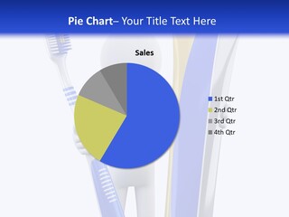 Toothbrush Grey Man PowerPoint Template