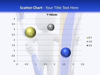 Toothbrush Grey Man PowerPoint Template