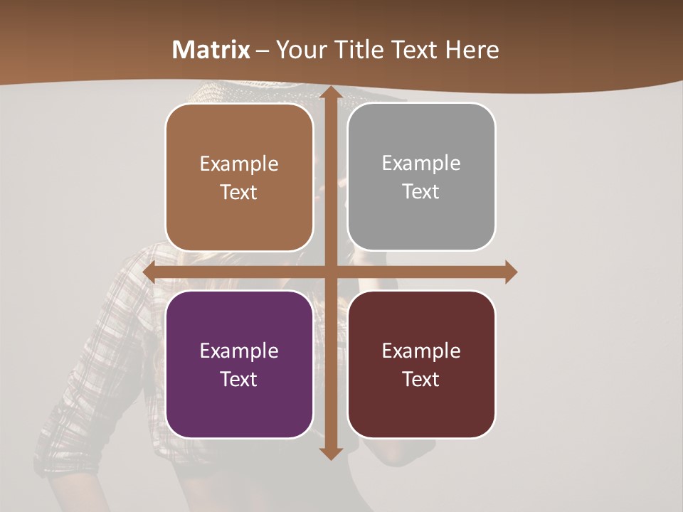 Curling Glamour Young PowerPoint Template