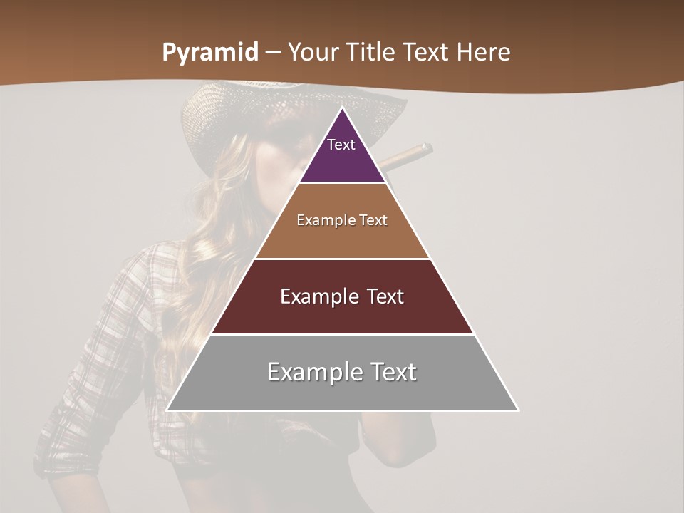 Curling Glamour Young PowerPoint Template