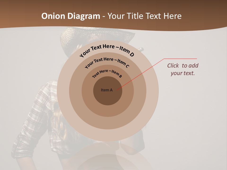 Curling Glamour Young PowerPoint Template