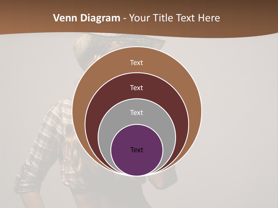 Curling Glamour Young PowerPoint Template