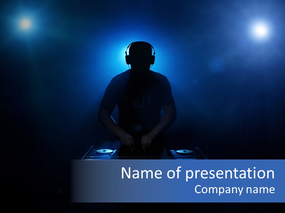 Entertainment Loud Hand PowerPoint Template