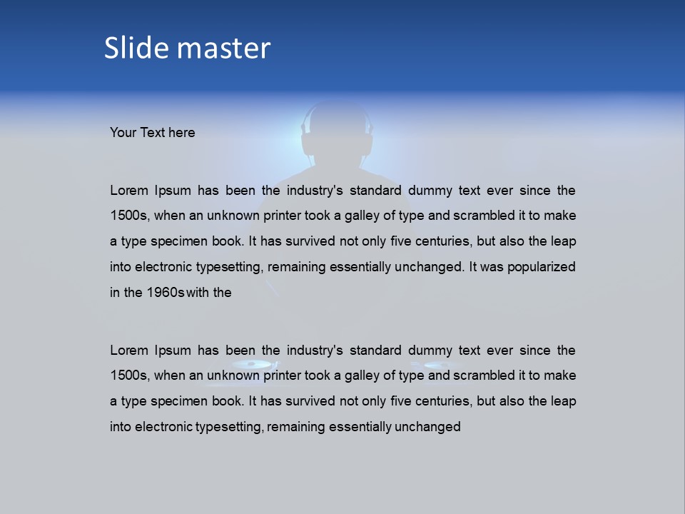 Entertainment Loud Hand PowerPoint Template