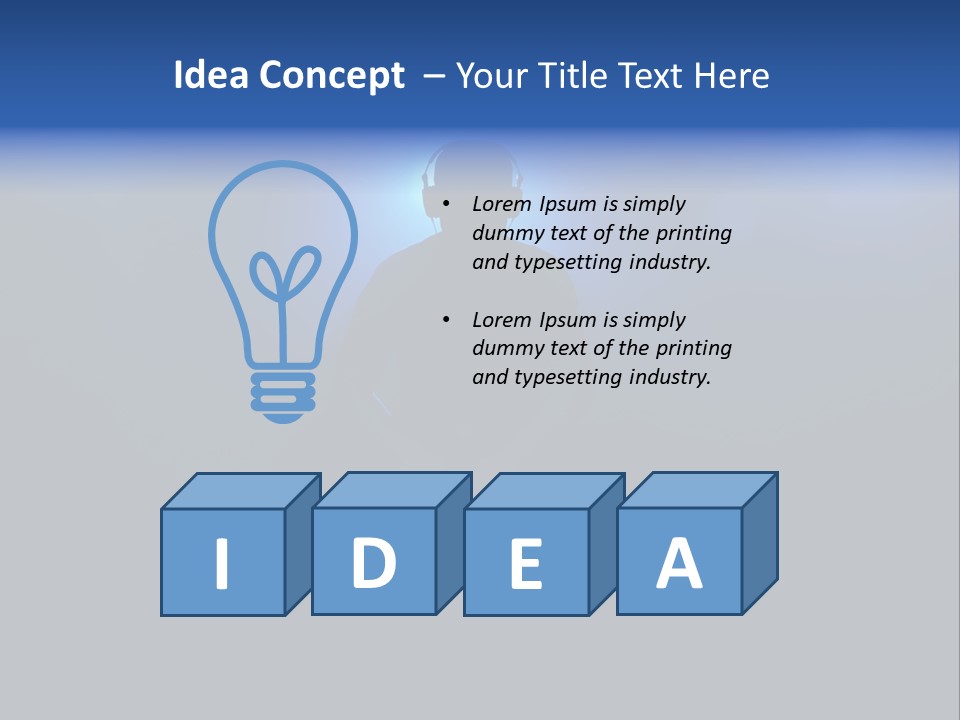 Entertainment Loud Hand PowerPoint Template