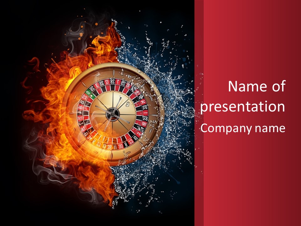 Background Burnt Gambling PowerPoint Template