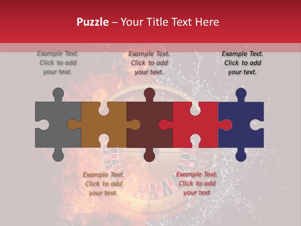 Background Burnt Gambling PowerPoint Template