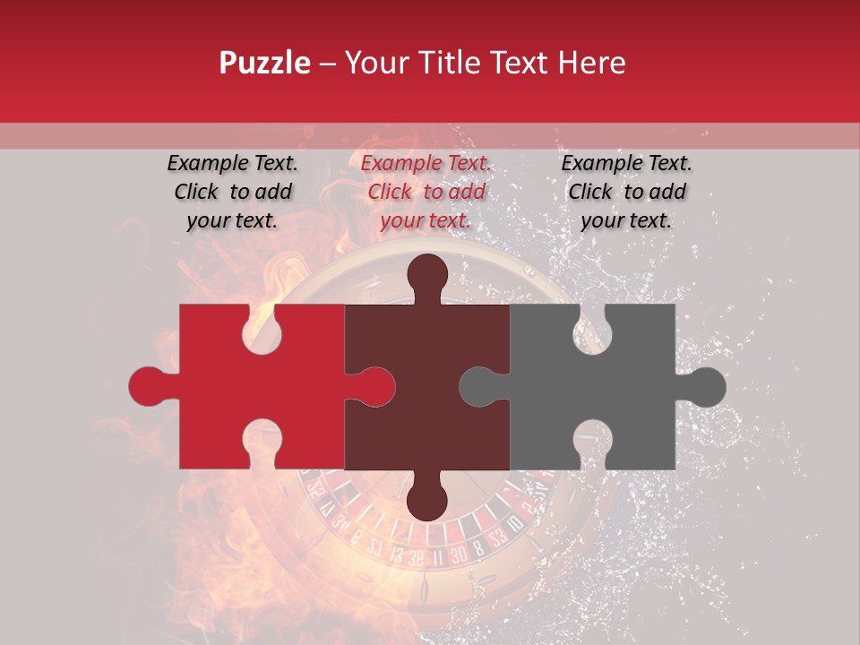 Background Burnt Gambling PowerPoint Template
