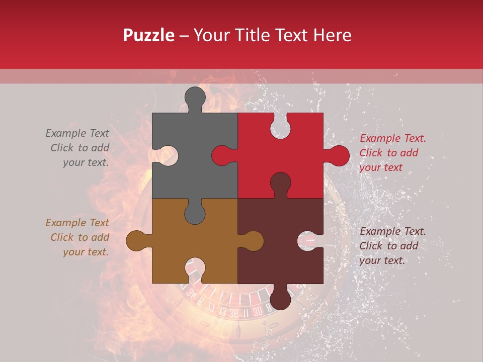 Background Burnt Gambling PowerPoint Template