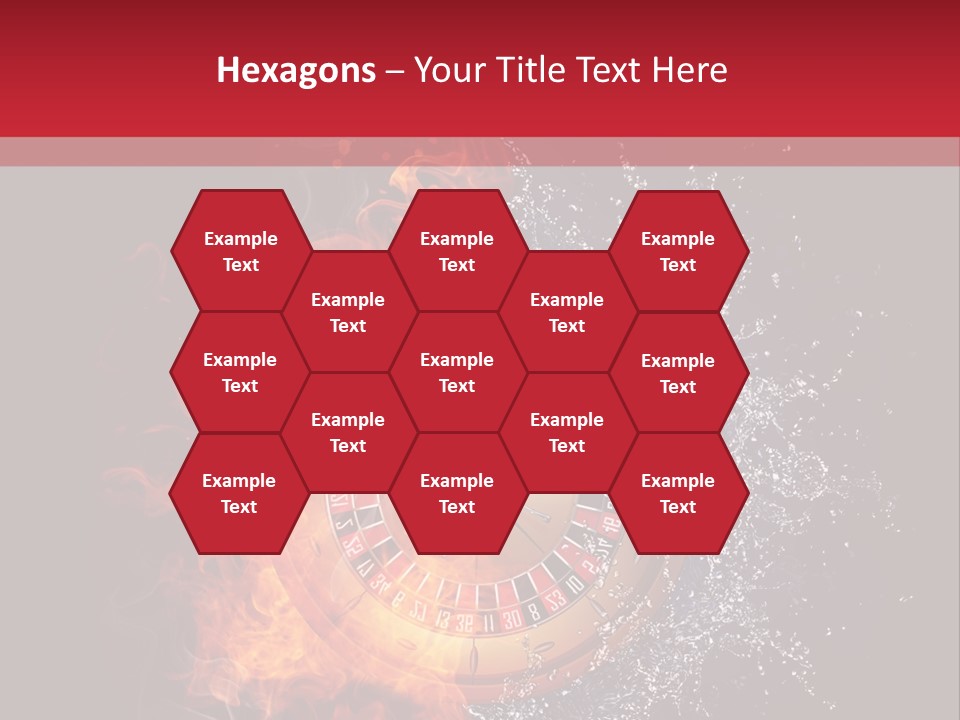 Background Burnt Gambling PowerPoint Template