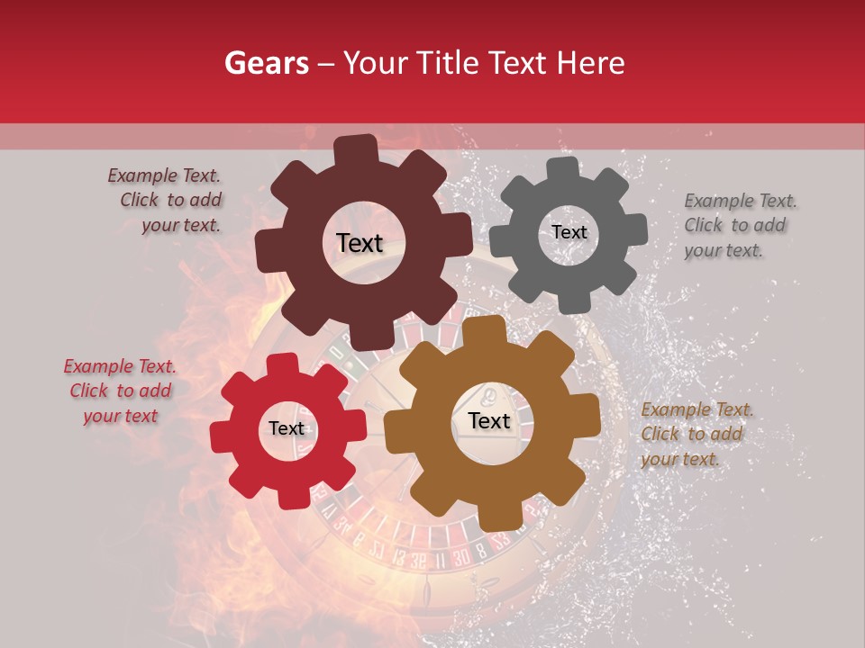 Background Burnt Gambling PowerPoint Template