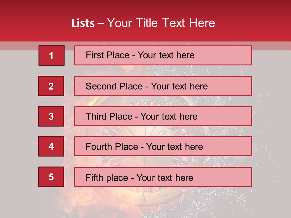 Background Burnt Gambling PowerPoint Template