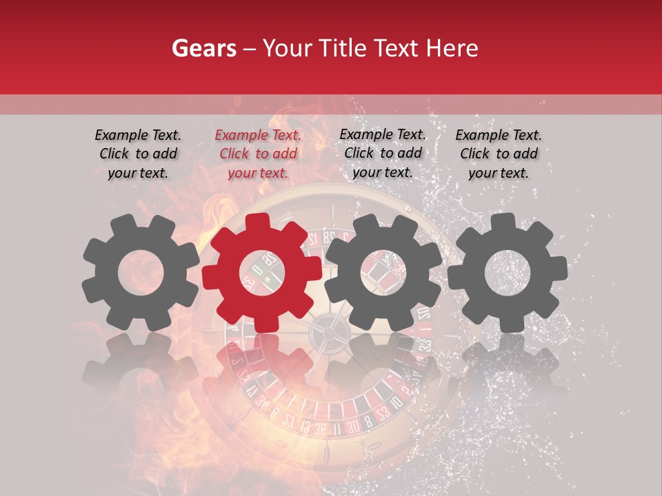 Background Burnt Gambling PowerPoint Template