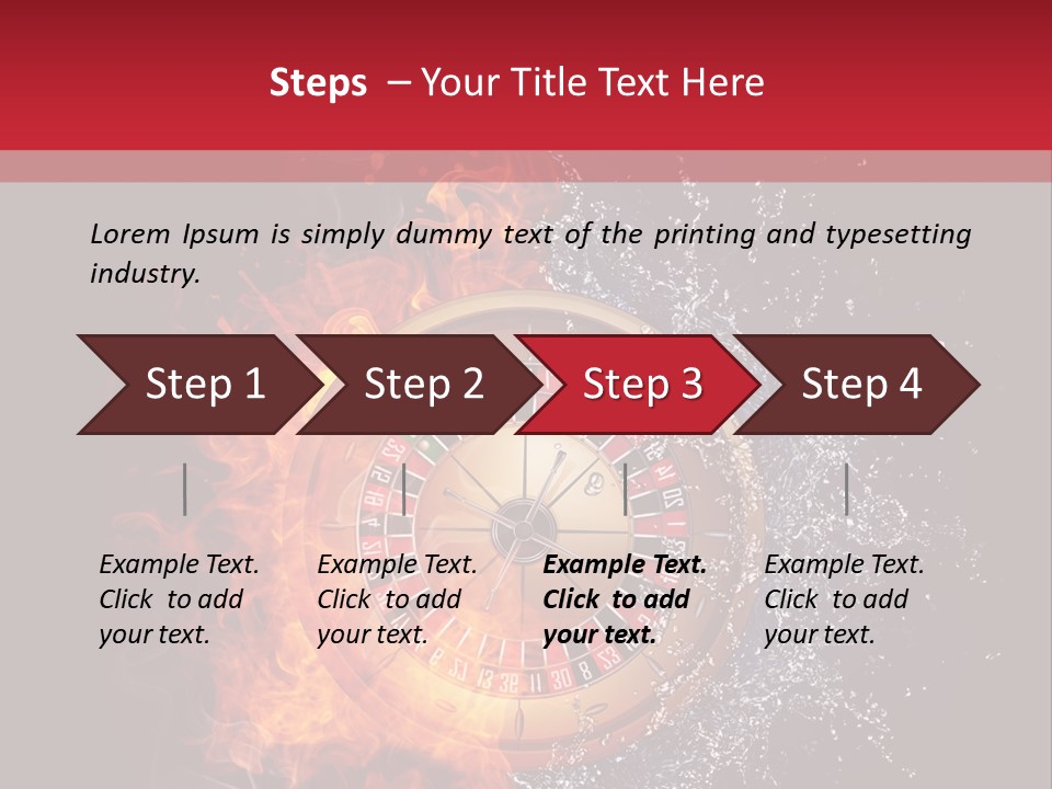 Background Burnt Gambling PowerPoint Template