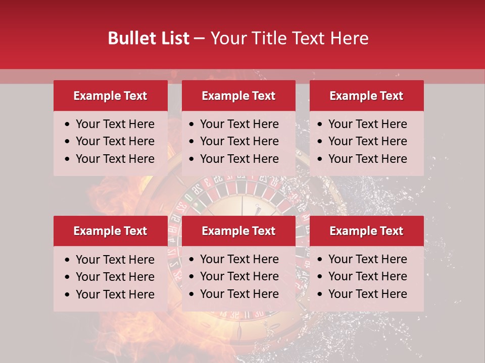 Background Burnt Gambling PowerPoint Template