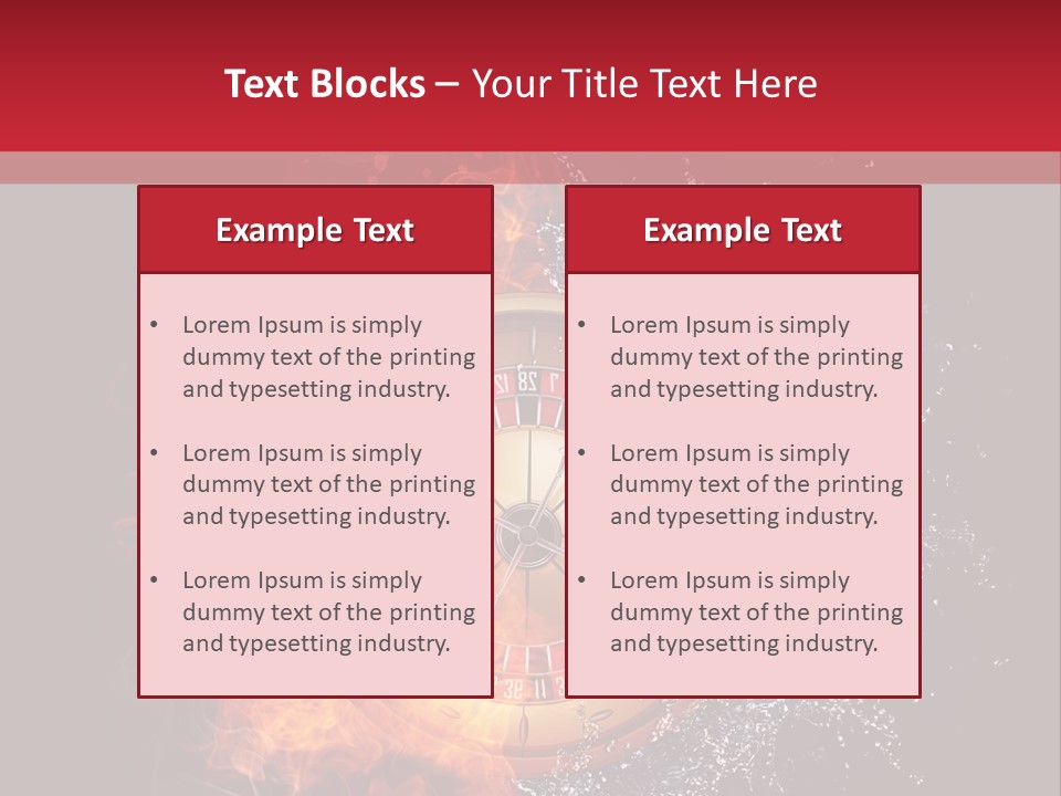 Background Burnt Gambling PowerPoint Template