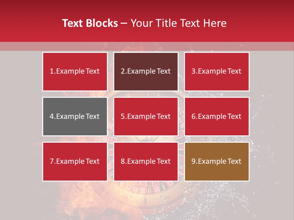 Background Burnt Gambling PowerPoint Template