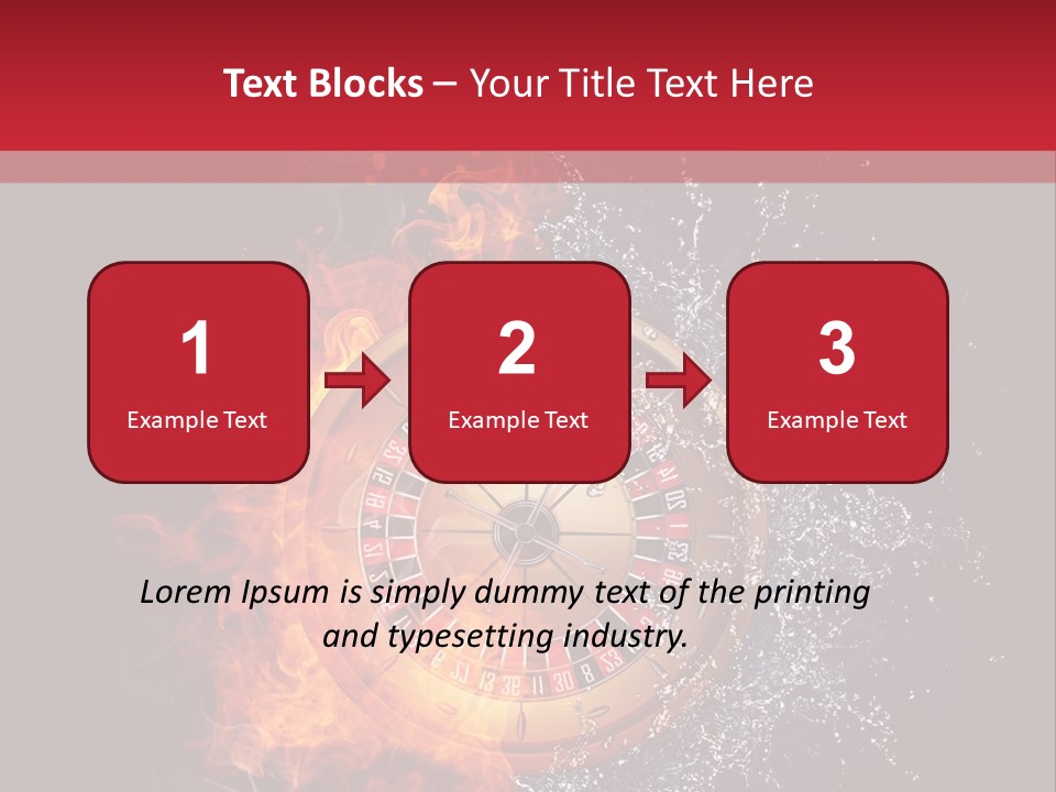 Background Burnt Gambling PowerPoint Template