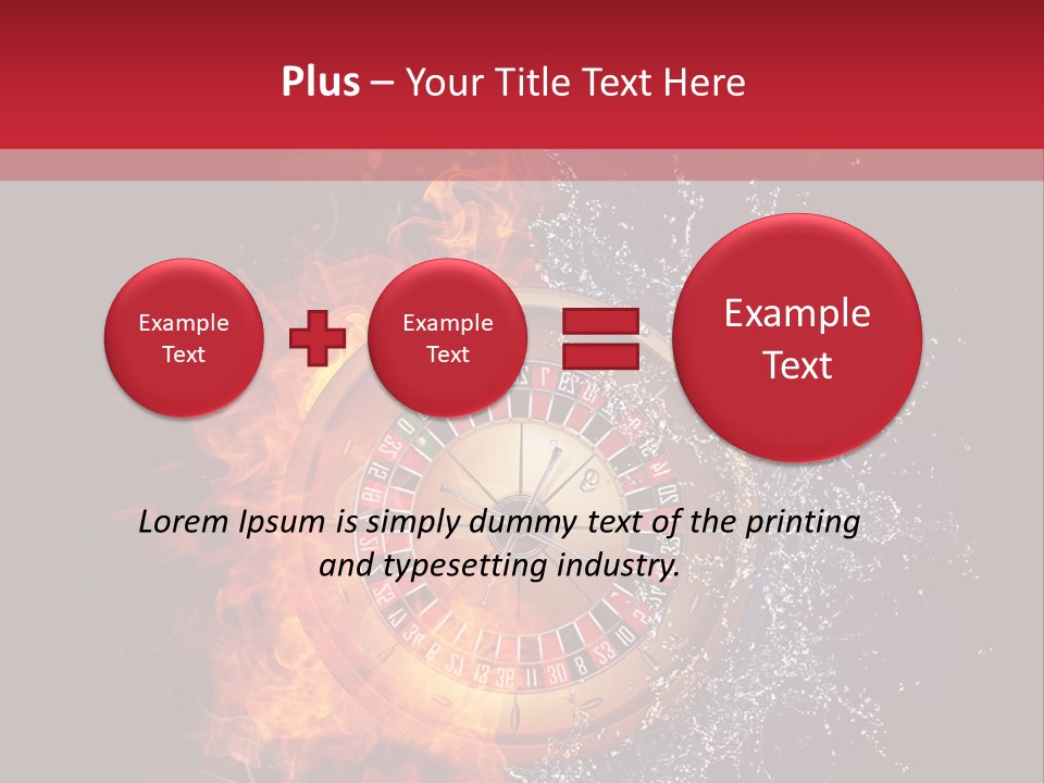 Background Burnt Gambling PowerPoint Template