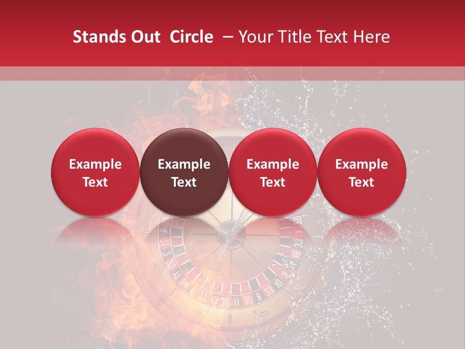Background Burnt Gambling PowerPoint Template