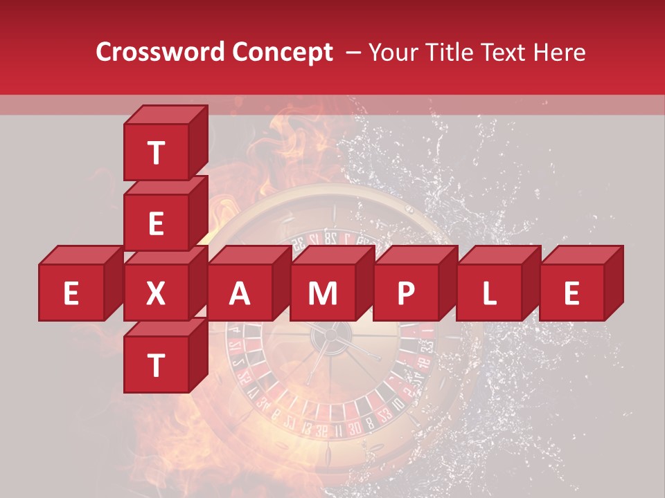 Background Burnt Gambling PowerPoint Template