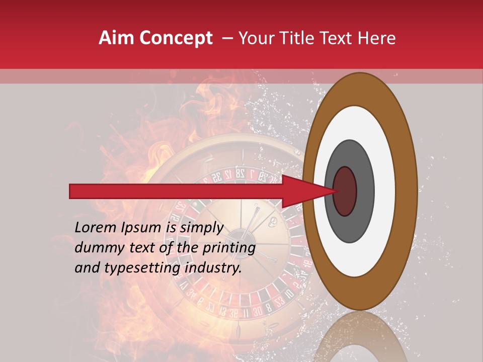 Background Burnt Gambling PowerPoint Template
