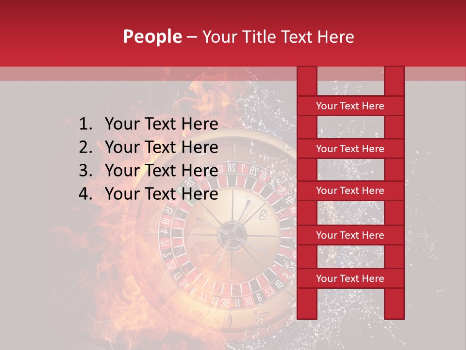 Background Burnt Gambling PowerPoint Template