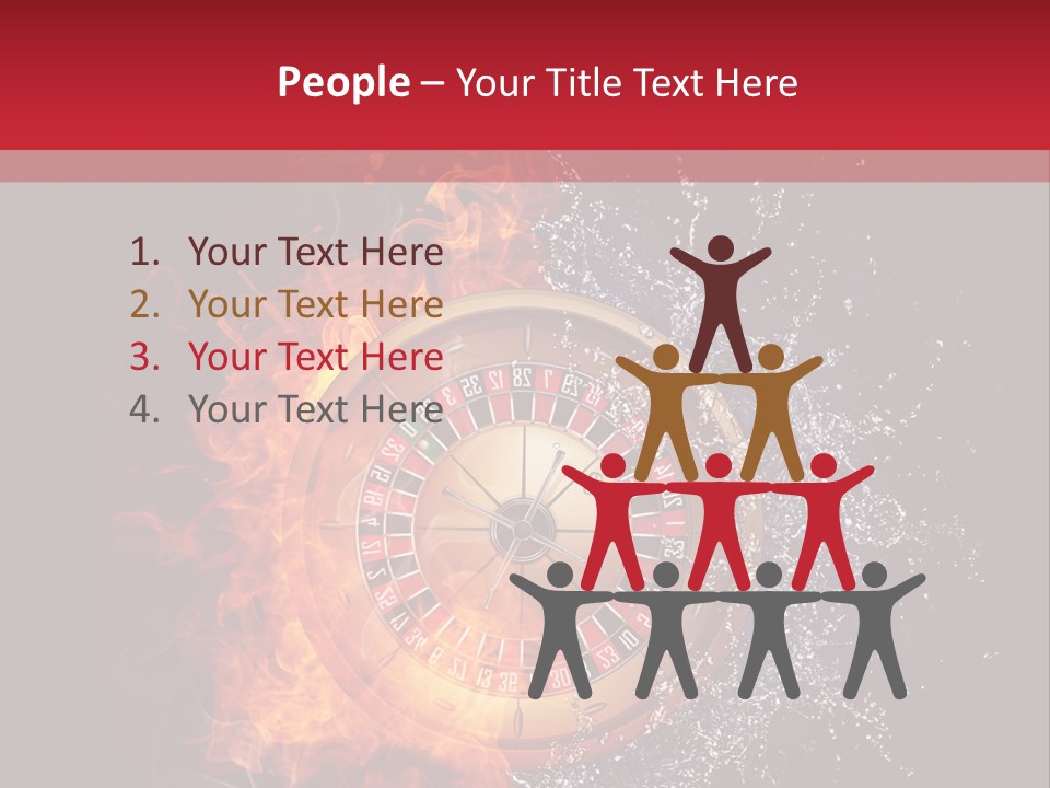 Background Burnt Gambling PowerPoint Template