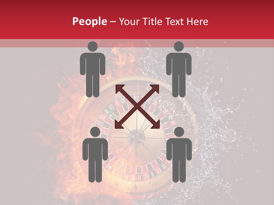 Background Burnt Gambling PowerPoint Template