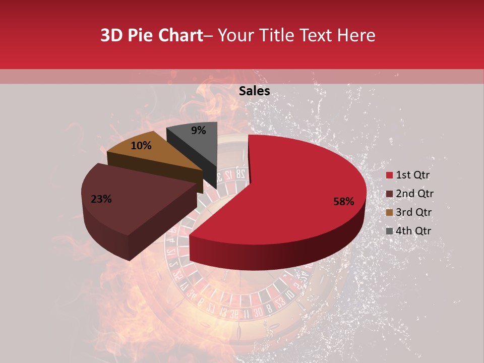 Background Burnt Gambling PowerPoint Template