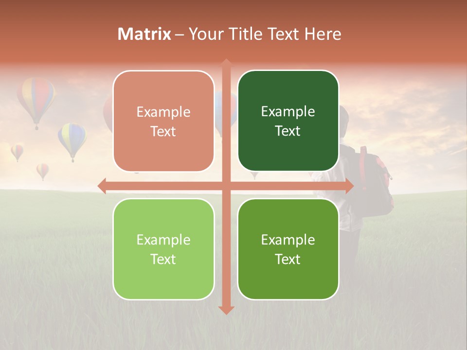 Rucksack Ball Hot PowerPoint Template