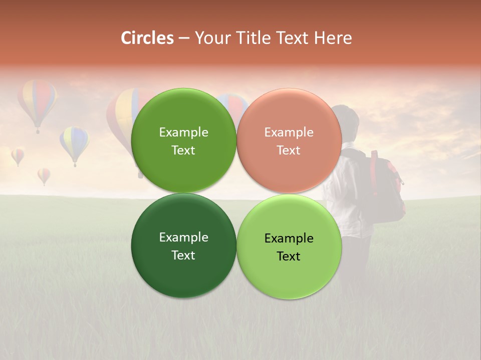 Rucksack Ball Hot PowerPoint Template