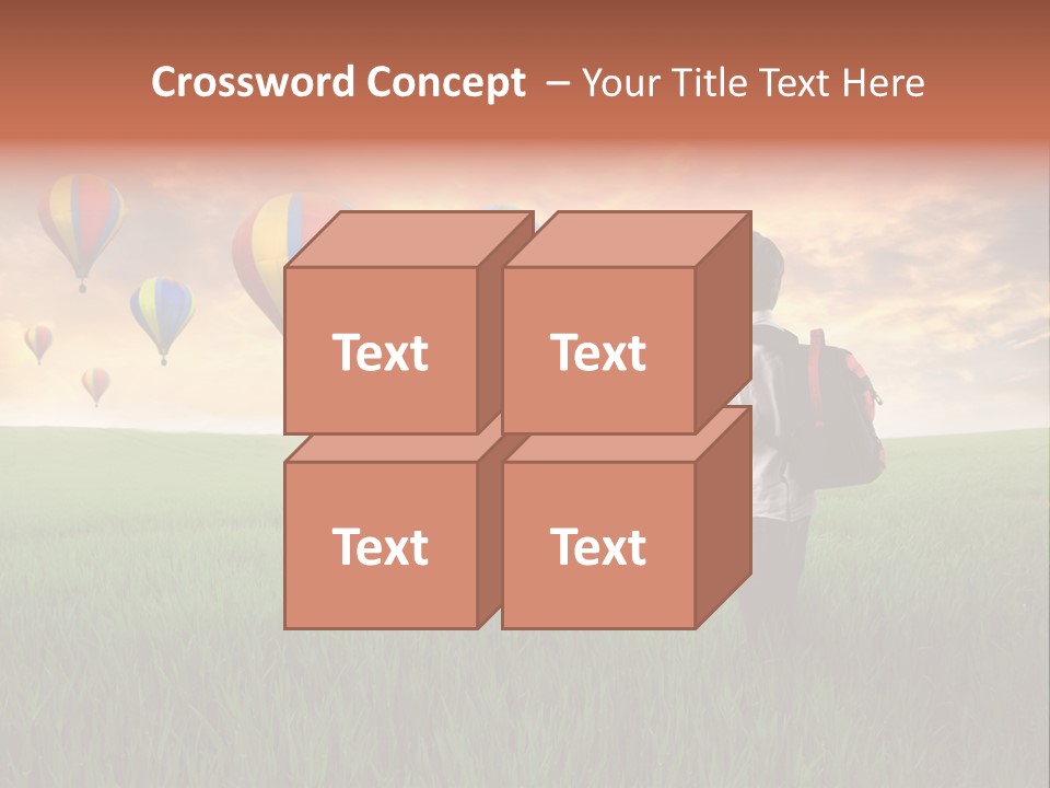 Rucksack Ball Hot PowerPoint Template