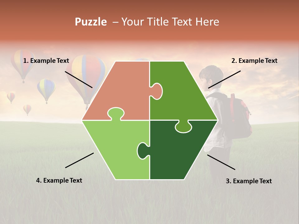 Rucksack Ball Hot PowerPoint Template